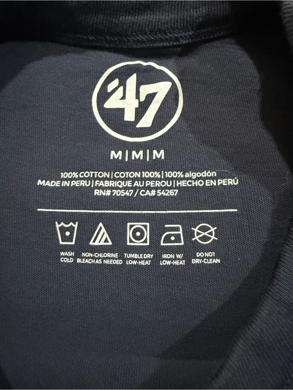 ’47 Brand Detroit Tigers Retro Graphic T-Shirt Men’s Medium Navy MLB - Picture 7 of 8